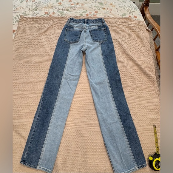 PacSun Two-Tone Blue Women's Jeans  W25/L30 90’s Boyfriend - Picture 2 of 11
